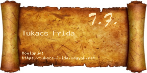 Tukacs Frida névjegykártya